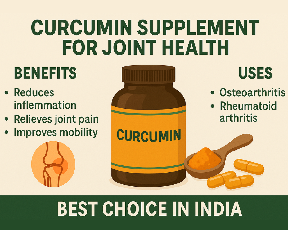 Curcumin Supplement for Joint Health: Benefits, Uses, and Best Choice in India